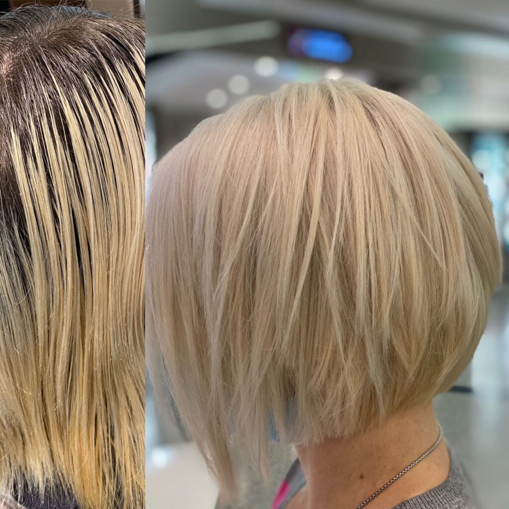 coiffure coiffeur schönbühl damenhaarschnitt blonde